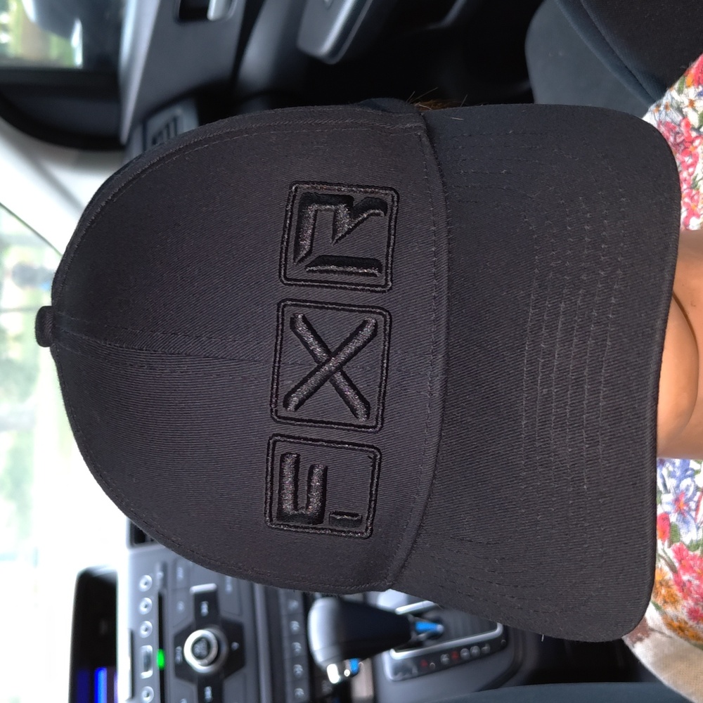 FXR Racing Embroidered Snapback Black Adult Hat Cap OSFA